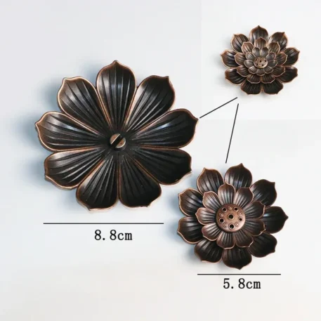 Incense Stick Holder Alloy Lotus - Image 5