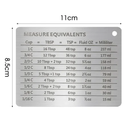 Measurement Conversion Chart Refrigerator Magnetic - Image 7