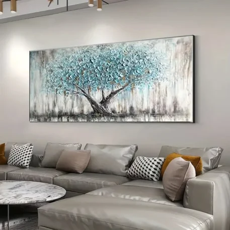 Nordic Style Abstract Tree of Life Canvas