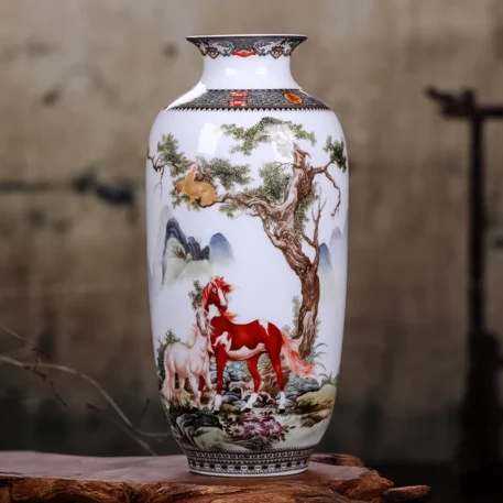 Jingdezhen Ceramic Vase -  Vintage Chinese - Image 5