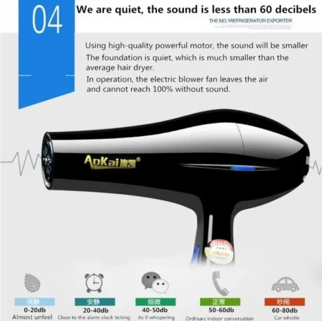 Professional Powerful Hair Dryer with Salon Tools - Image 6