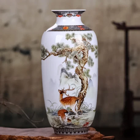 Jingdezhen Ceramic Vase -  Vintage Chinese - Image 2