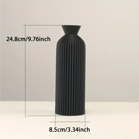 Elegant Black Plastic Vase - Boho Chic - Image 5