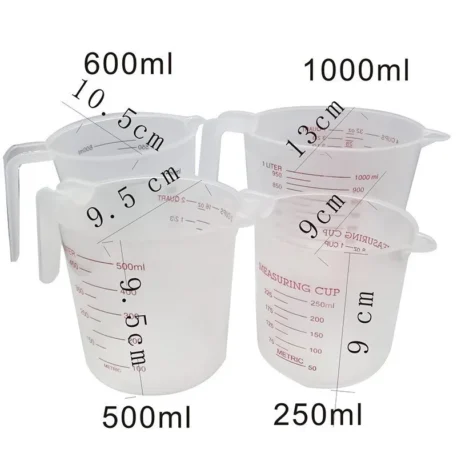 250/500/1000ML Silicone Measuring Cups - Image 3