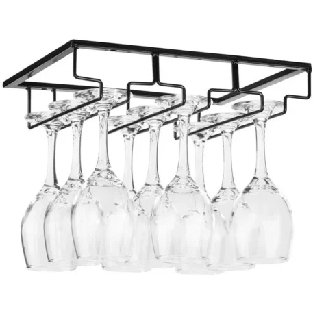 Wine Glasses Holder - Hanging Rack Under Cabinet - Image 5