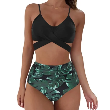 Fashionable Tie-Dye Two-Piece Bikini - Image 13