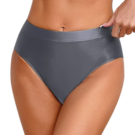 Glossy Smooth Swimwear Bottoms - Image 7