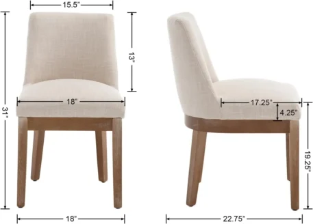 Set of 4 Comfortable Dining Room Chairs - Image 2