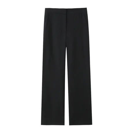 TRAFZA Women's 2 Piece Set - Solid Asymmetric Short Vest with High Waist Casual Wide Leg Pants - Image 12