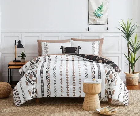 King Size Boho Bed In A Bag 8-Pieces Bedding Set - Image 2