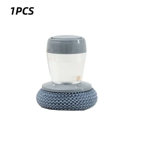 1pc Portable Kitchen Soap Dispensing Scrubber - Image 7