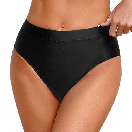 Glossy Smooth Swimwear Bottoms - Image 12