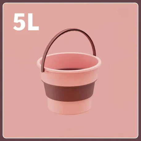 5L/10L Folding Portable Bucket with Cover - Image 7