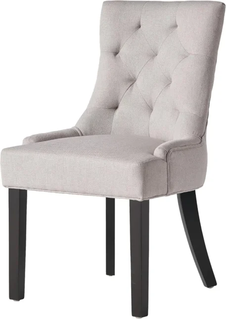 Christopher Knight Hayden Fabric Dining Chairs -  Light Grey - Image 5