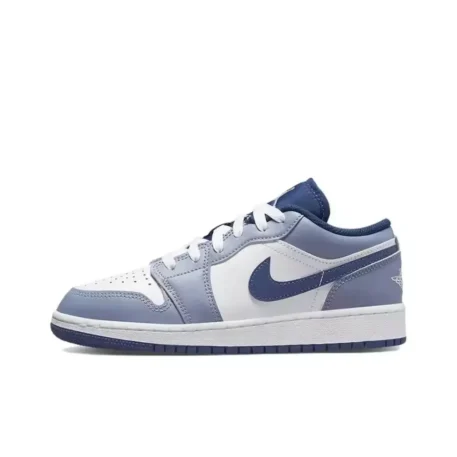 Air Jordan 1 Low "Pony" Pink, Blue and White Color Retro Classic Casual Sneakers DZ5356-800 - Image 3