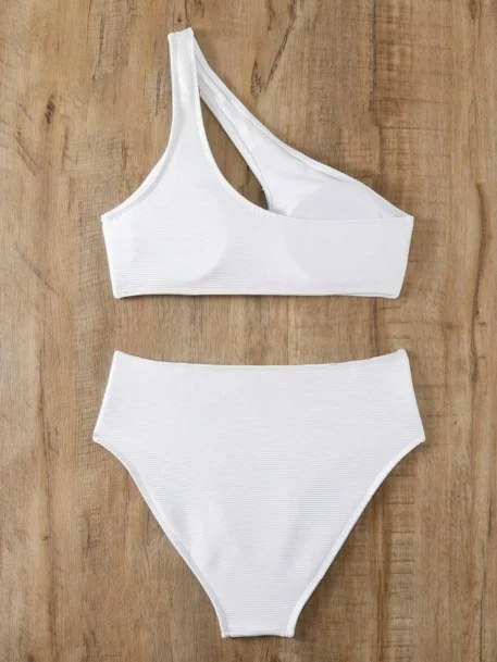 One shoulder cut out Bikini - Image 6