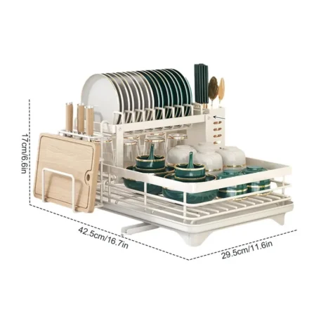 Two-Tier Kitchen Storage Rack - Image 18