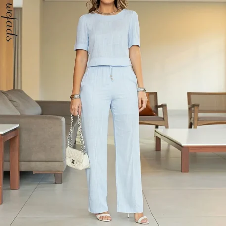 Casual Two Piece Pant Suit