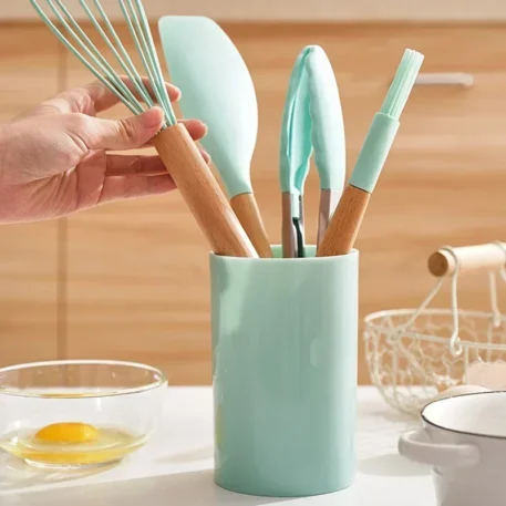 12PCS Food Grade Silicone Kitchen Utensils - Image 2