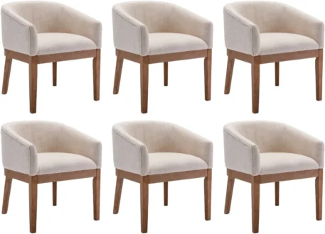 Set of 6 Mid-Century Modern Dining Chairs