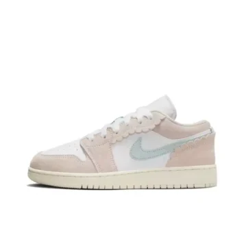 Air Jordan 1 Low "Pony" Pink, Blue and White Color Retro Classic Casual Sneakers DZ5356-800