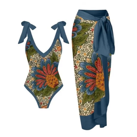 1 Piece Swimsuit with Cover Up - Image 10