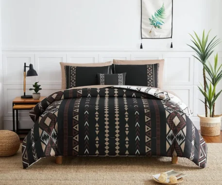 King Size Boho Bed In A Bag 8-Pieces Bedding Set - Image 6