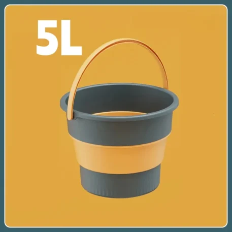 5L/10L Folding Portable Bucket with Cover - Image 9