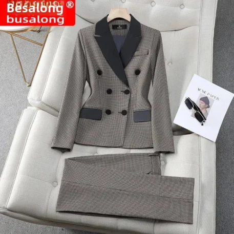 Long Sleeve Professional Pant Suit - Image 2