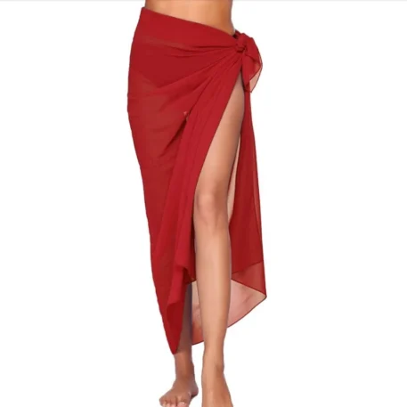 Long Chiffon Swimsuit Coverup - Image 6