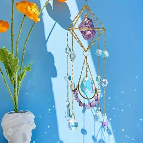 1pc Amethyst Crystal Suncatcher - Image 4