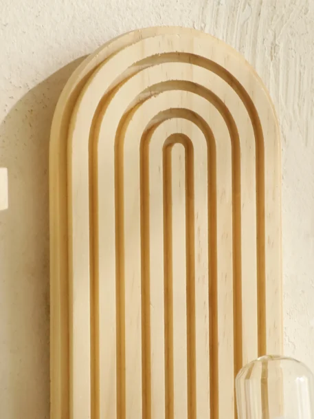 1Pc Boho Style Wooden Wall Shelves - Image 4