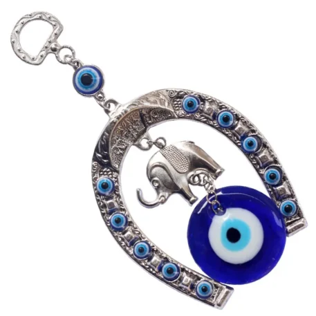 Navy Blue Hanging Ornament Butterfly, Horseshoe and Elephant - Image 10