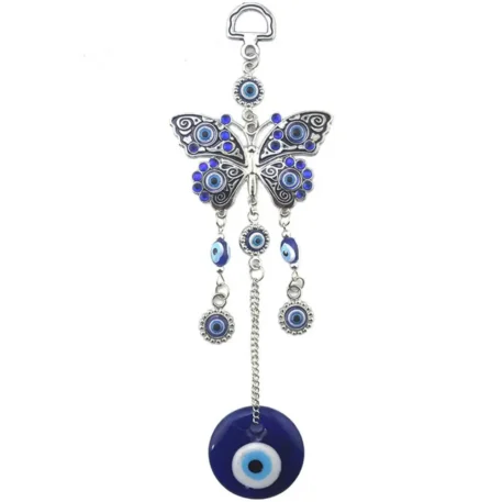 Navy Blue Hanging Ornament Butterfly, Horseshoe and Elephant - Image 9